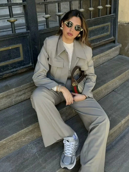 Completo Donna Due Pezzi Vita Alta