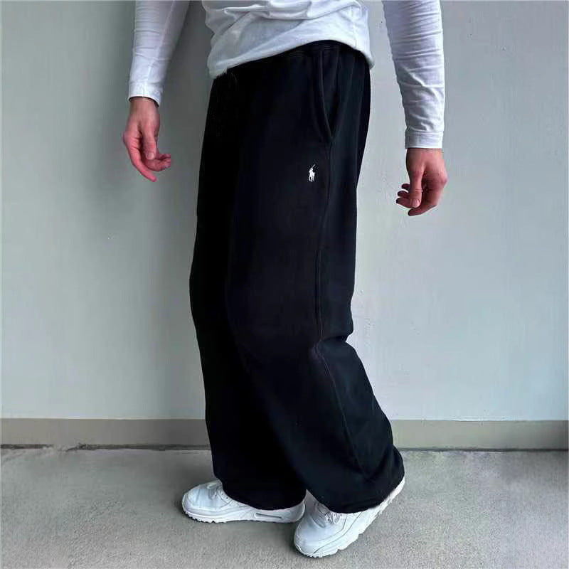 Pantaloni Jogging Uomo in Fleece Classici con Tasche Laterali - Brentozzi