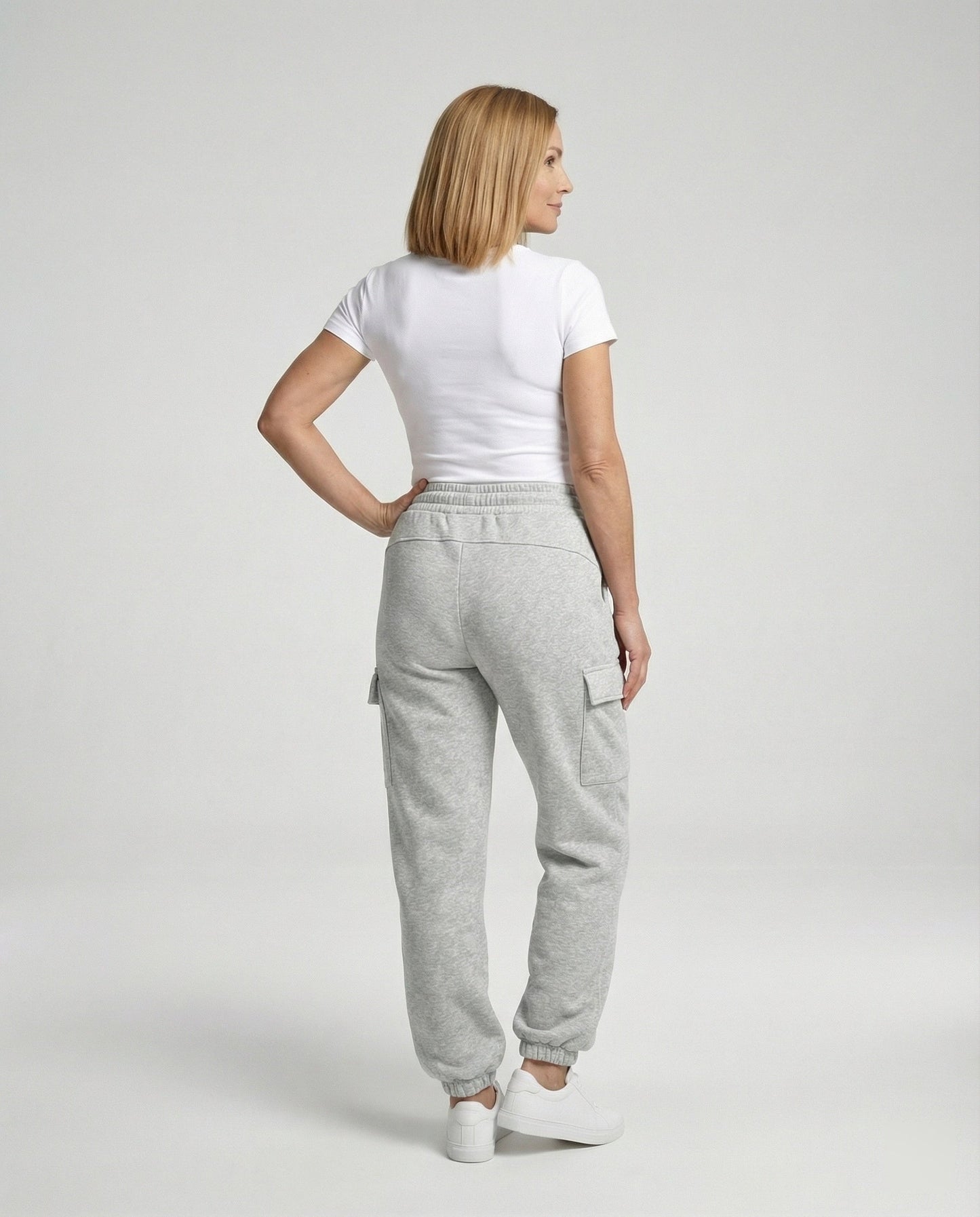 Pantaloni Cargo Donna Elastico in Vita Comodi