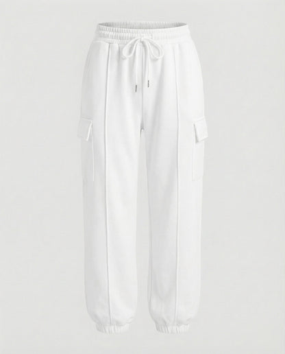 Pantaloni Cargo Donna Elastico in Vita Comodi