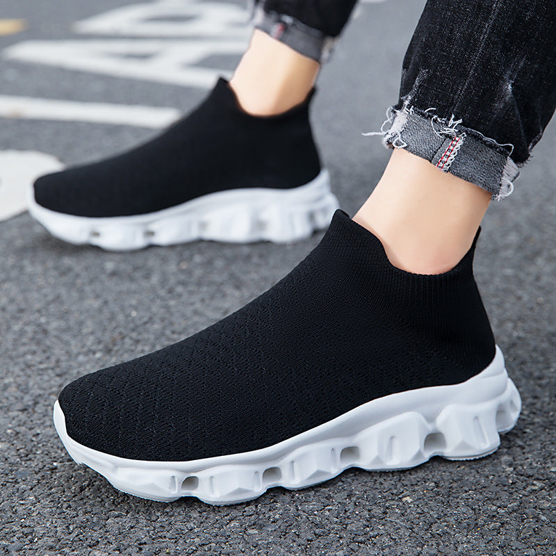 Scarpe Donna in Tessuto Elasticizzato Suola Profilata