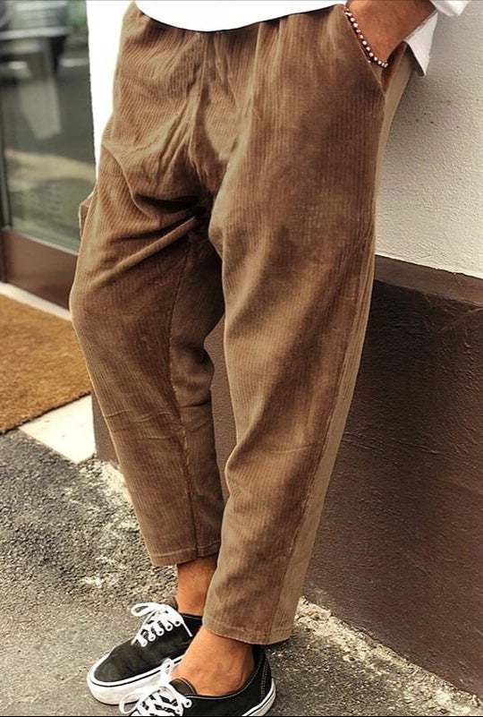Pantaloni Uomo Taglio Largo Vestibilità Comoda