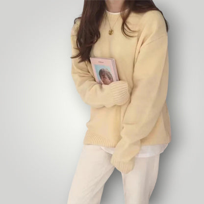 Maglione Donna Maniche Lunghe Vestibilità Ampia