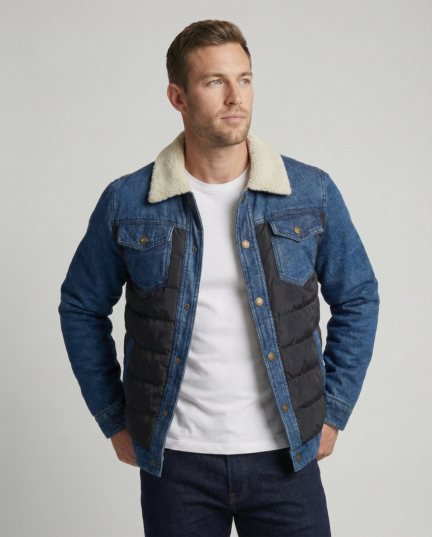 Overshirt Uomo Giacca Leggera Casual