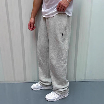 Pantaloni Jogging Uomo in Fleece Classici con Tasche Laterali