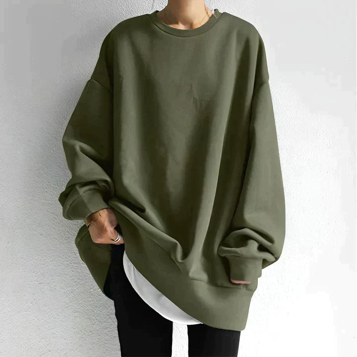 Maglione Oversize Donna Casual Manica Lunga Morbido