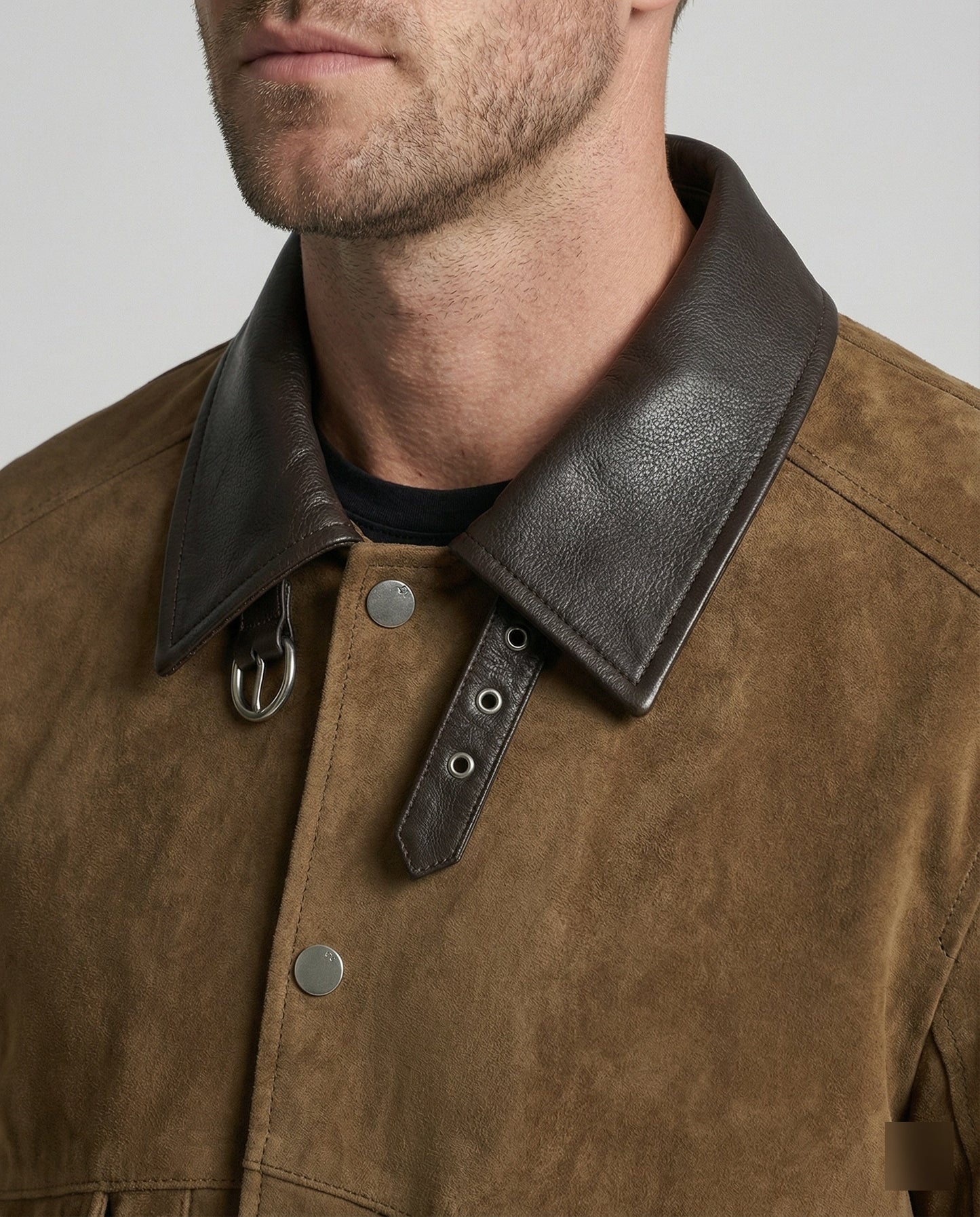 Giacca Uomo in Camoscio Taglio Boxy