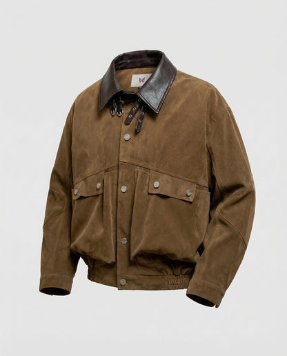 Giacca Uomo in Camoscio Taglio Boxy