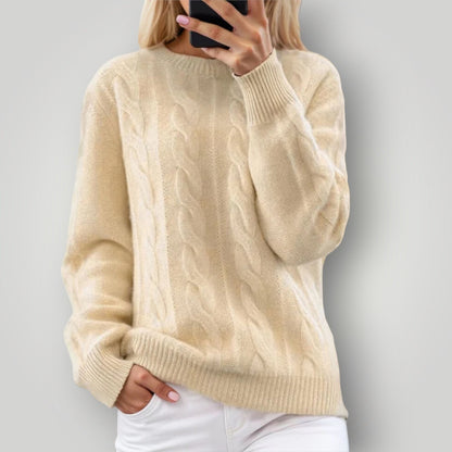 Maglione Donna in Maglia Caldo Manica Lunga