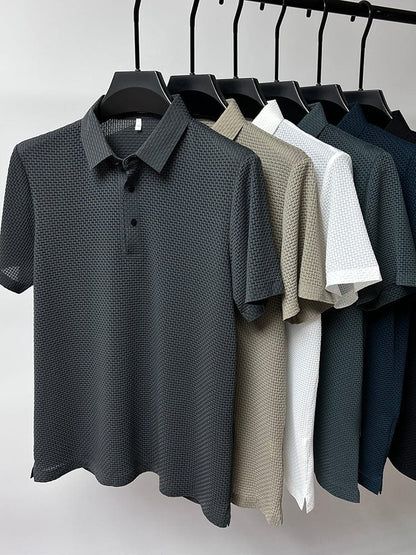 Polo Uomo in Mesh Vestibilità Regular