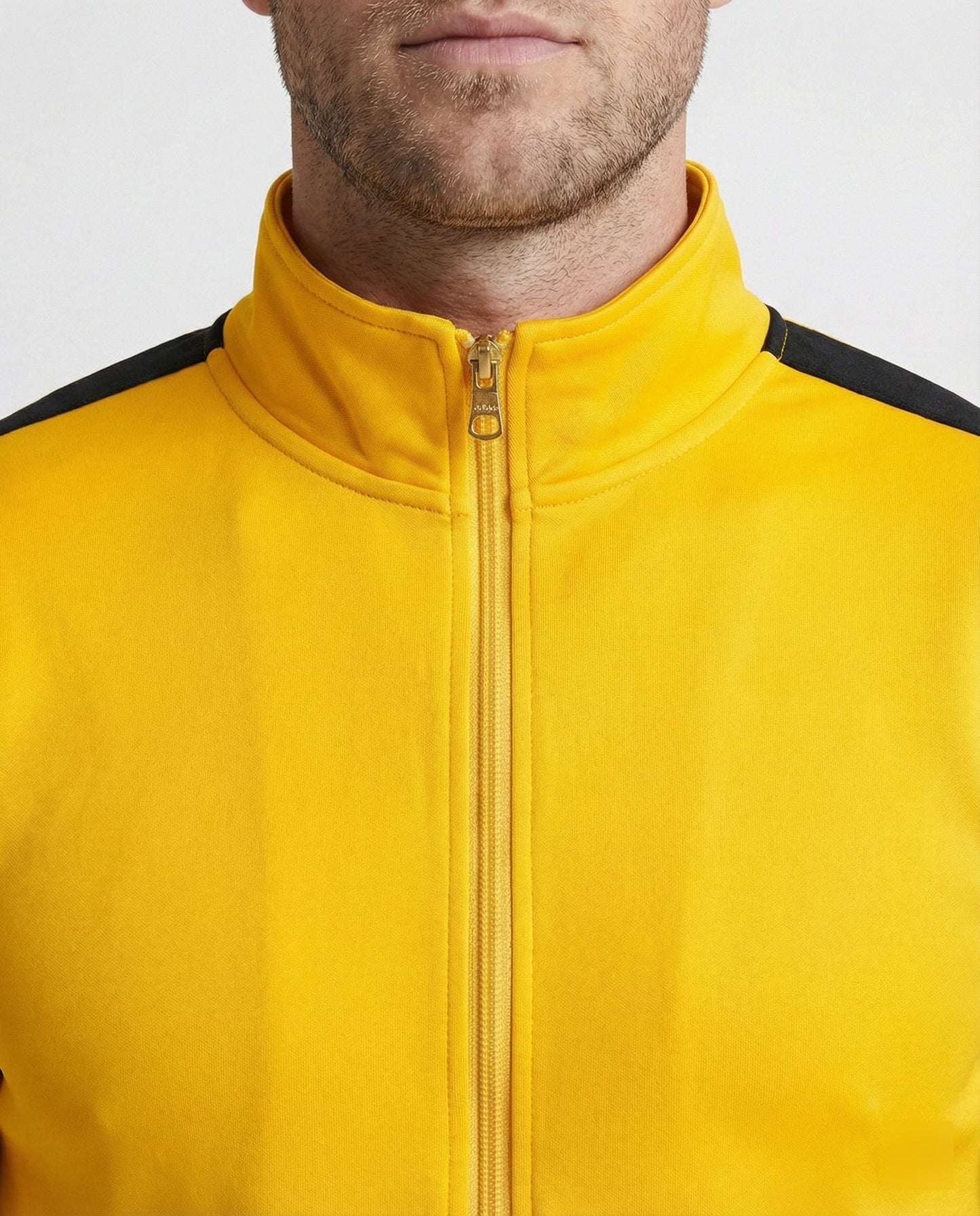 Tuta Allenamento Uomo Slim Fit con Colletto Alto