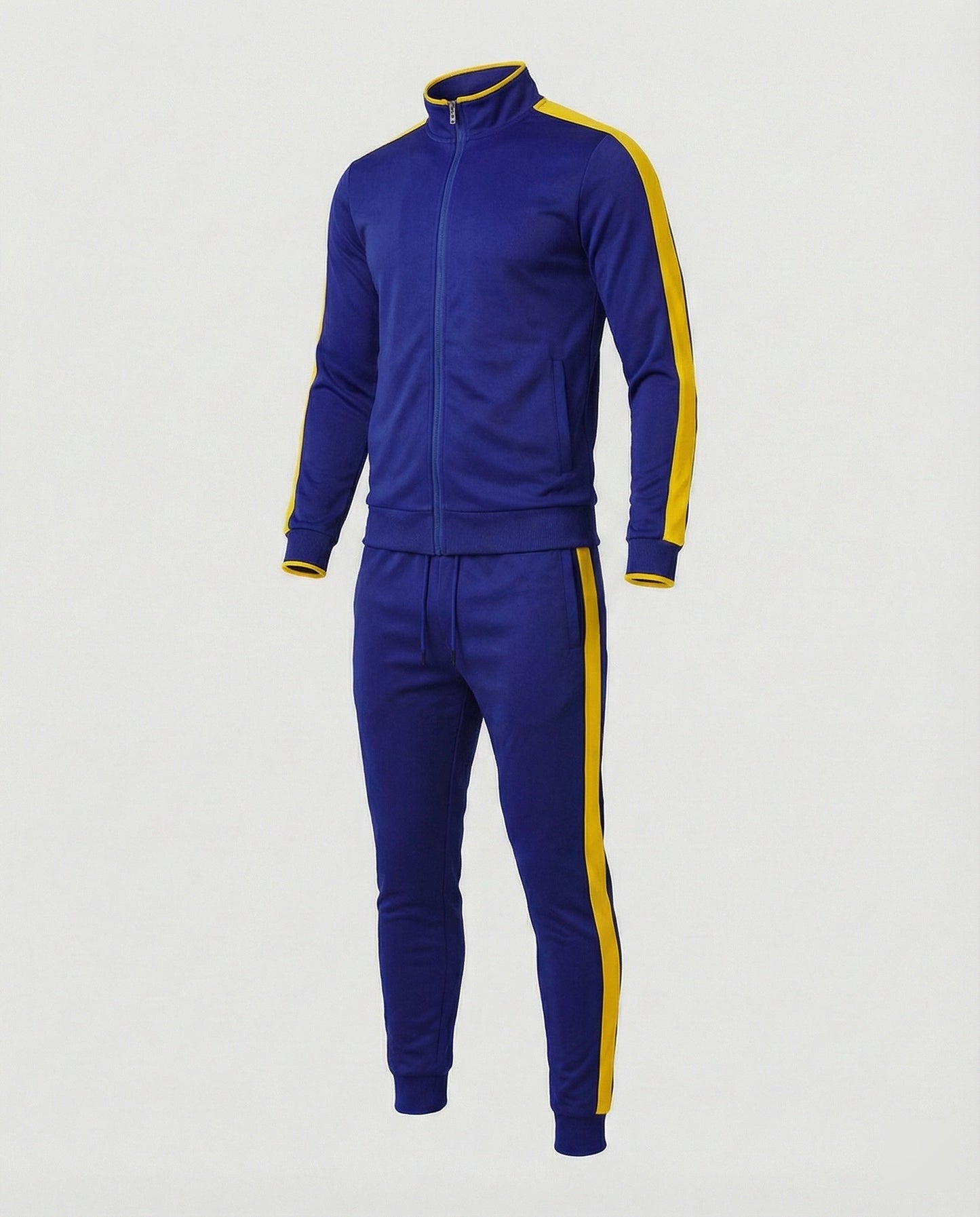 Tuta Allenamento Uomo Slim Fit con Colletto Alto