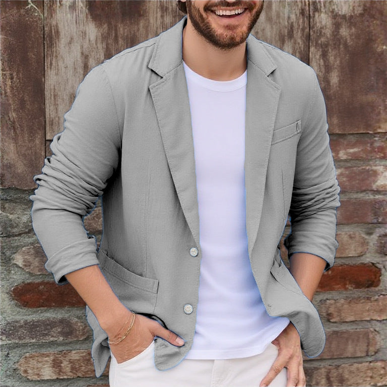 Giacca Jersey Uomo Casual con Tasche