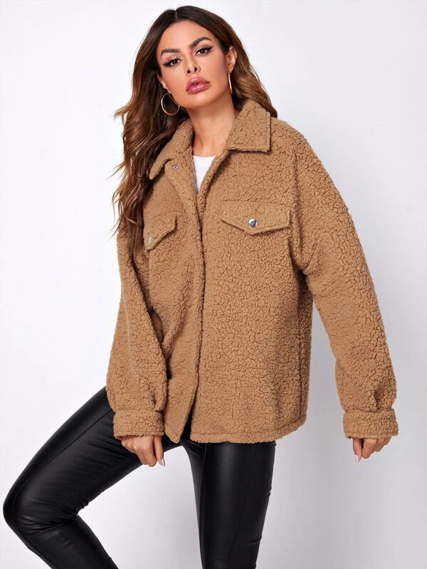 Giacca Donna con Colletto e Tasche Taglio Classico
