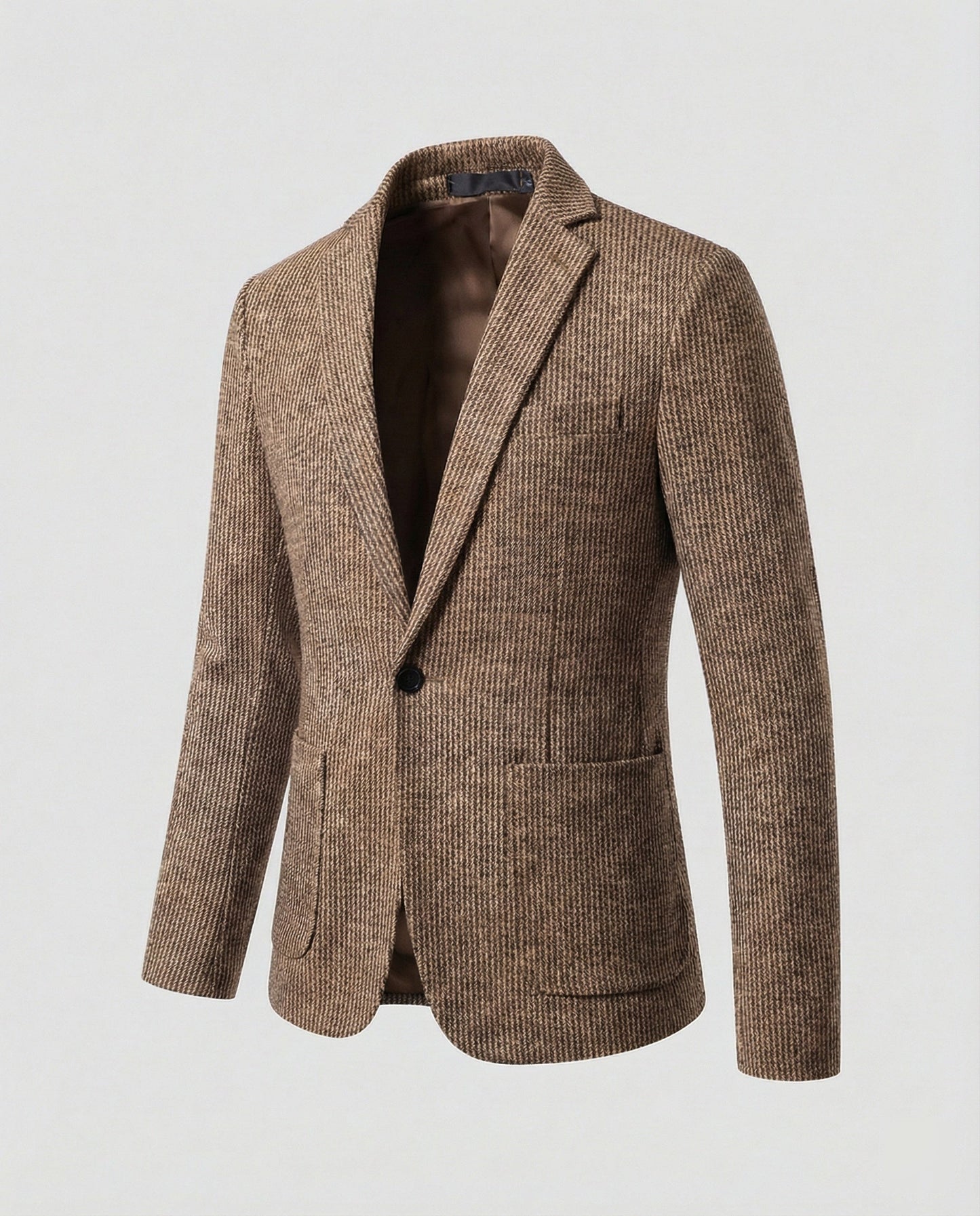 Blazer Uomo a Righe Stile Moderno Slim Fit