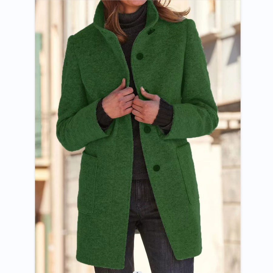 Giacca Donna con Bottoni Stile Classico e Modello Lungo - Brentozzi