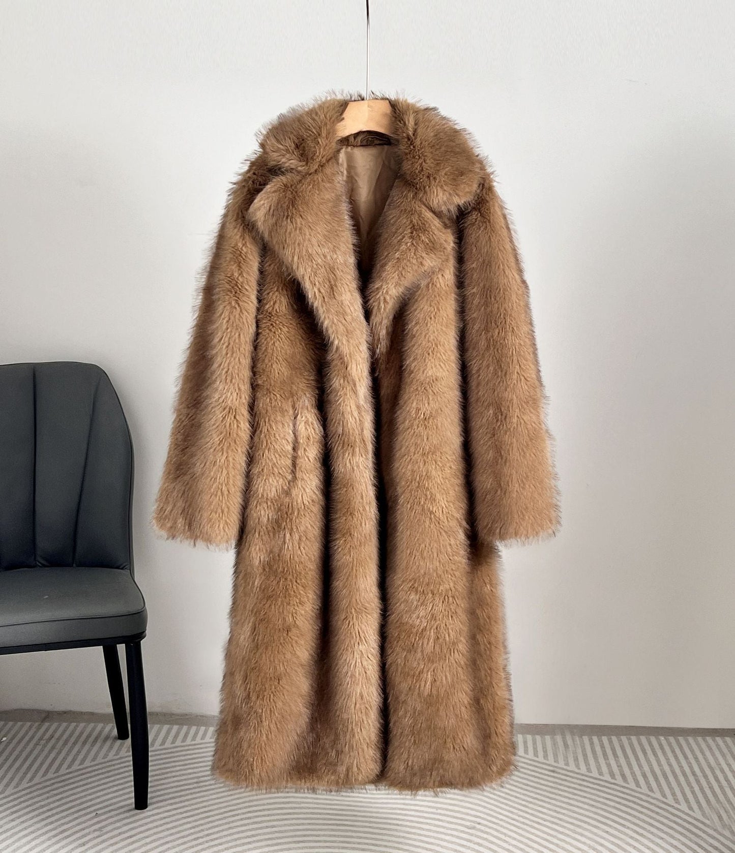 Cappotto Donna Invernale Tessuto Caldo Vestibilità Ampia