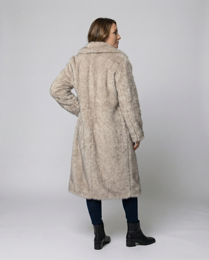 Cappotto Donna in Ecopelliccia Morbido Caldo