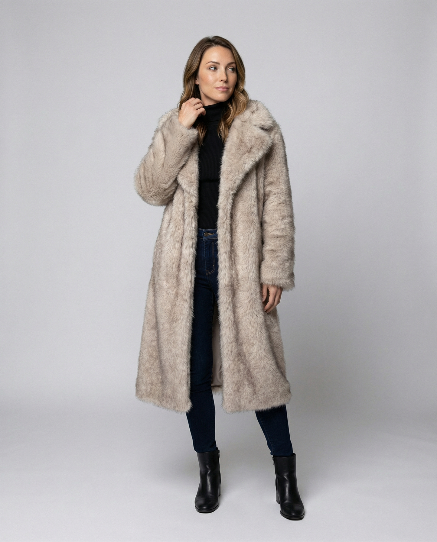 Cappotto Donna in Ecopelliccia Morbido Caldo - Brentozzi