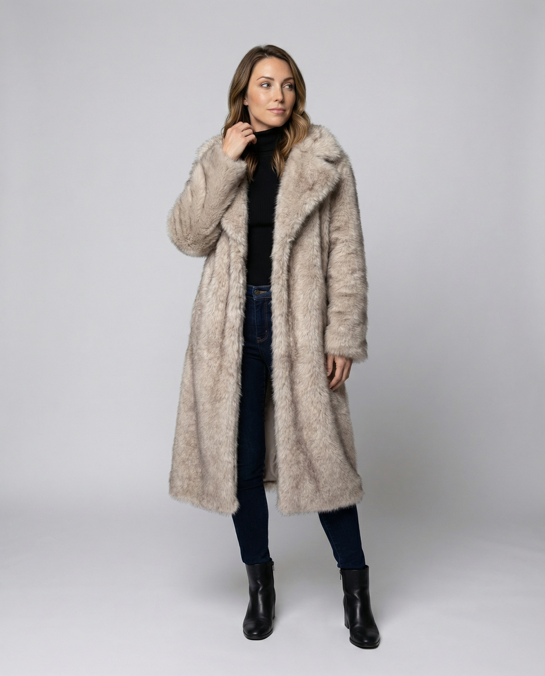 Cappotto Donna in Ecopelliccia Morbido Caldo - Brentozzi