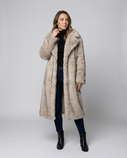 Cappotto Donna in Ecopelliccia Morbido Caldo - Brentozzi