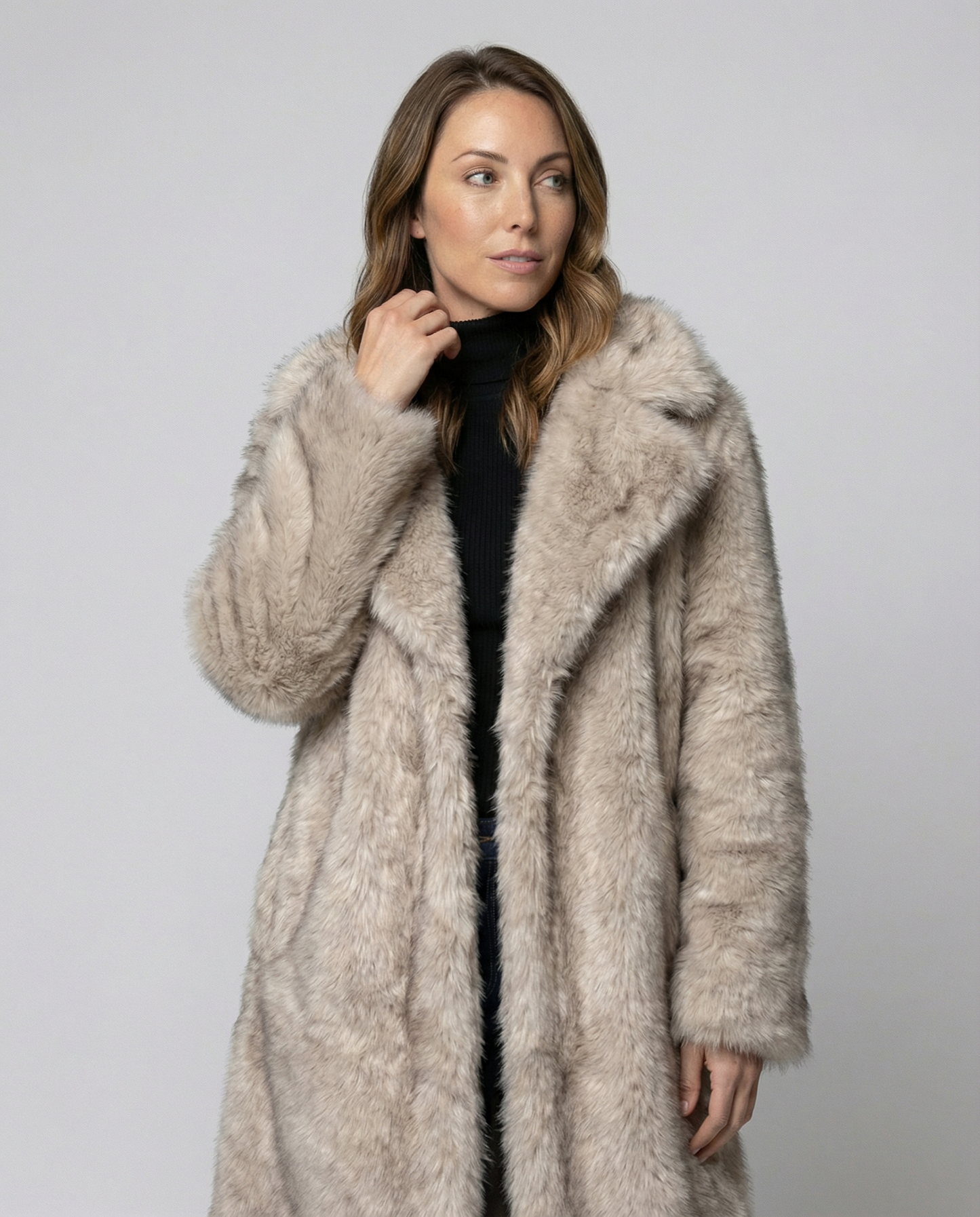 Cappotto Donna in Ecopelliccia Morbido Caldo