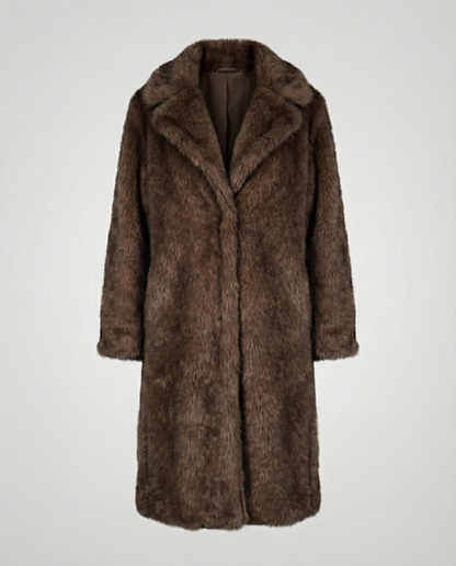 Cappotto Donna in Ecopelliccia Morbido Caldo