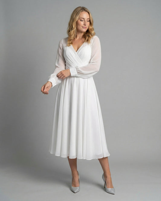 Abito Fluttuante Donna in Chiffon Elegante - Brentozzi