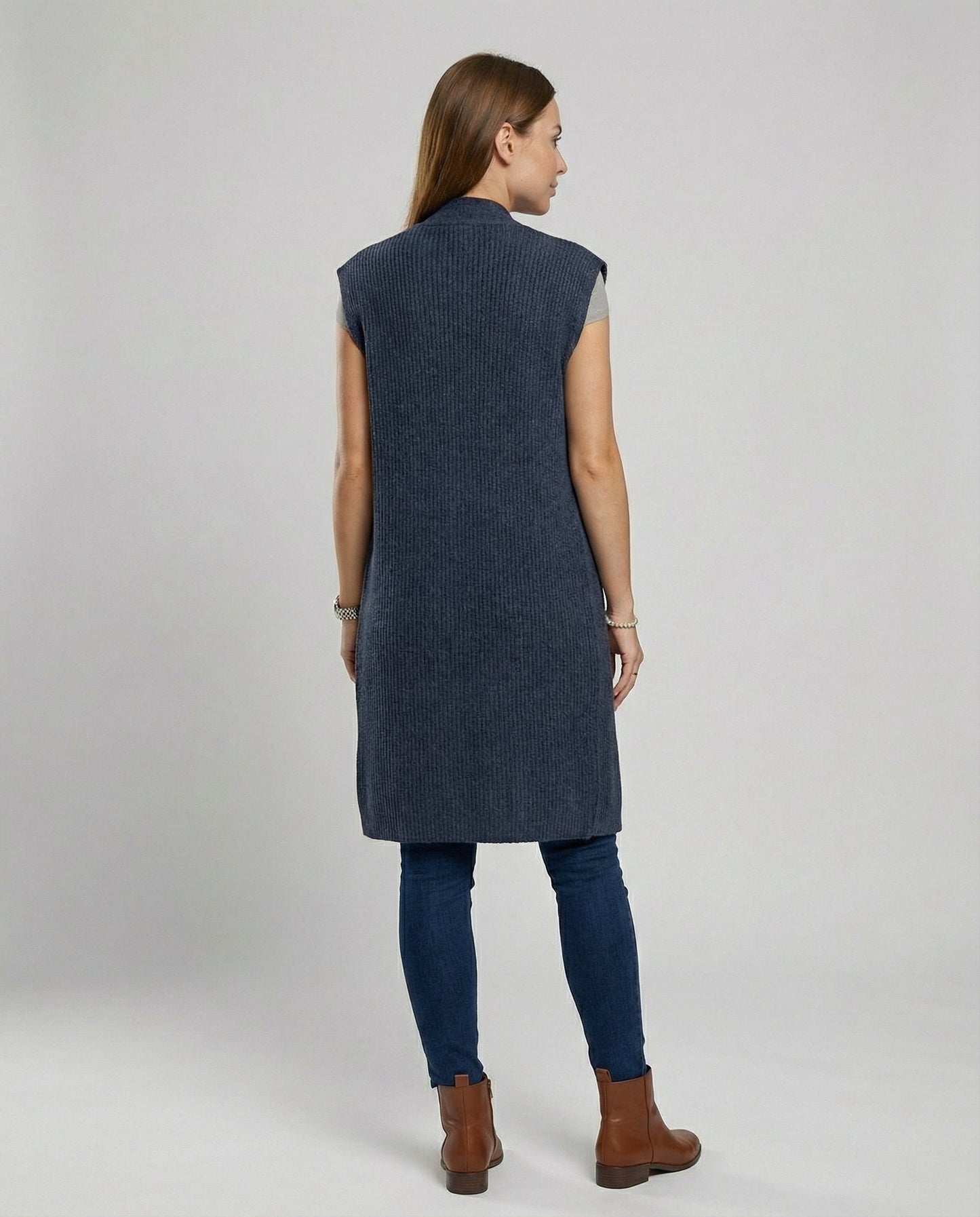 Gilet Donna Oversize Maglia Morbida