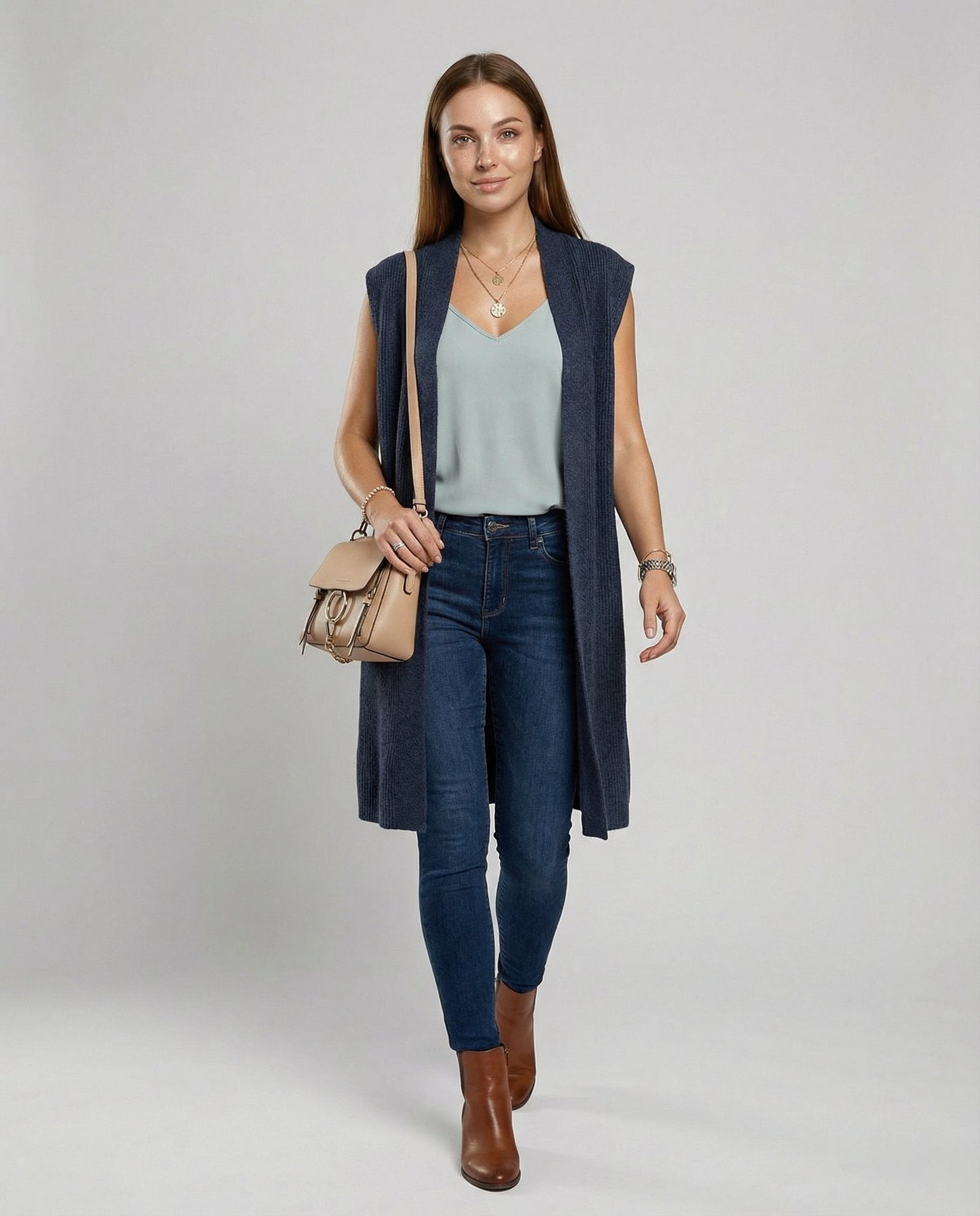 Gilet Donna Oversize Maglia Morbida