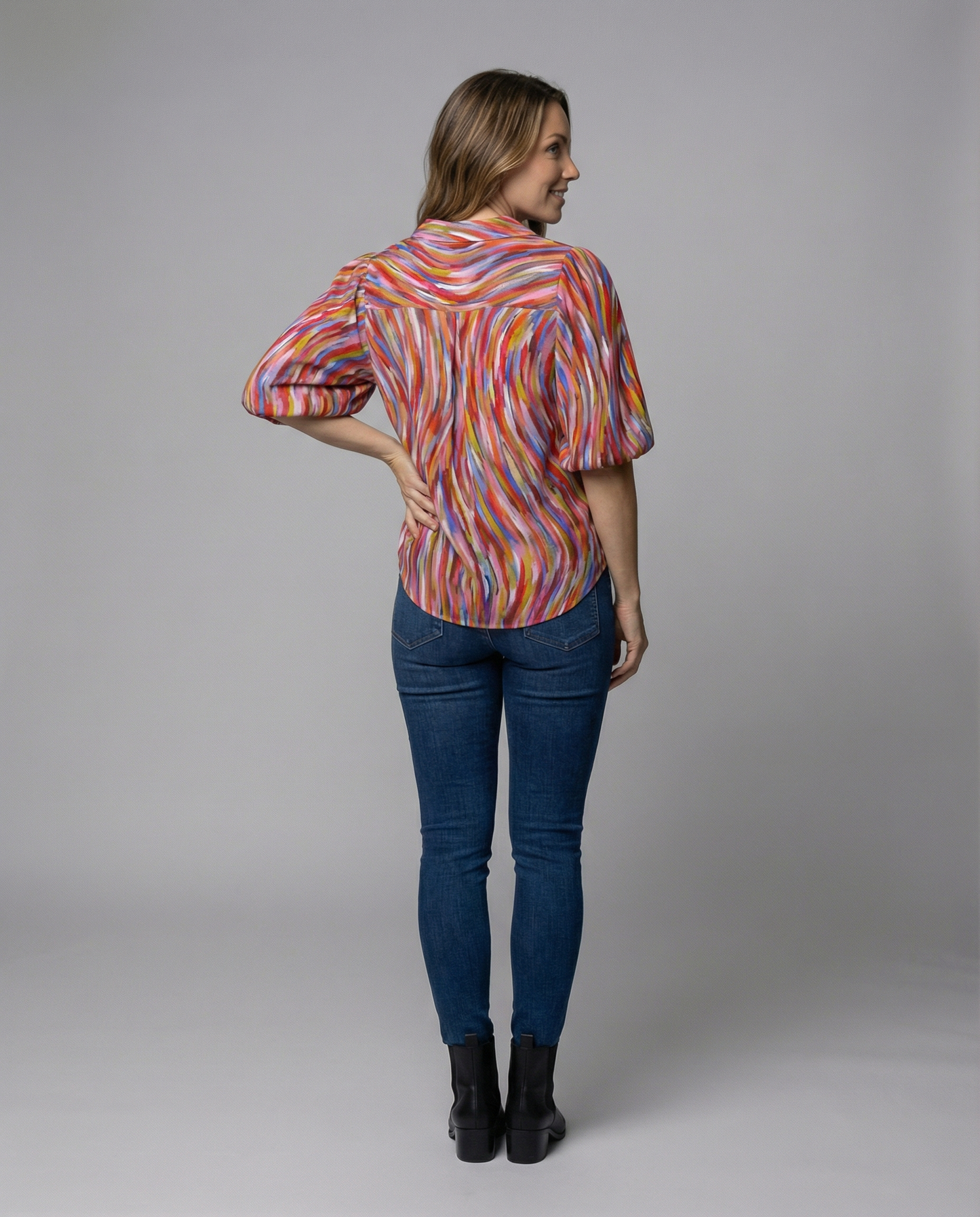 Blusa Donna Stile Boho Vestibilità Regular