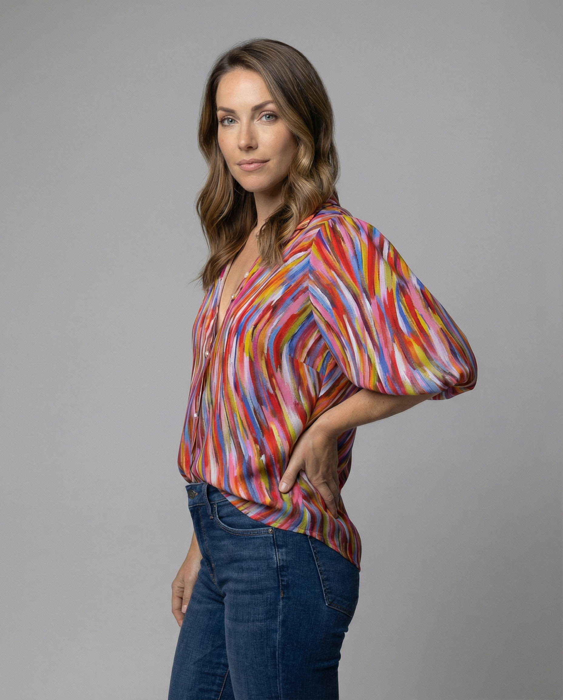 Blusa Donna Stile Boho Vestibilità Regular - Brentozzi