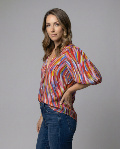Blusa Donna Stile Boho Vestibilità Regular - Brentozzi