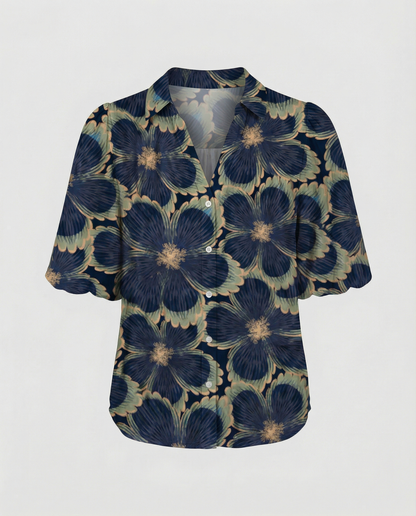 Blusa Donna Stile Boho Vestibilità Regular