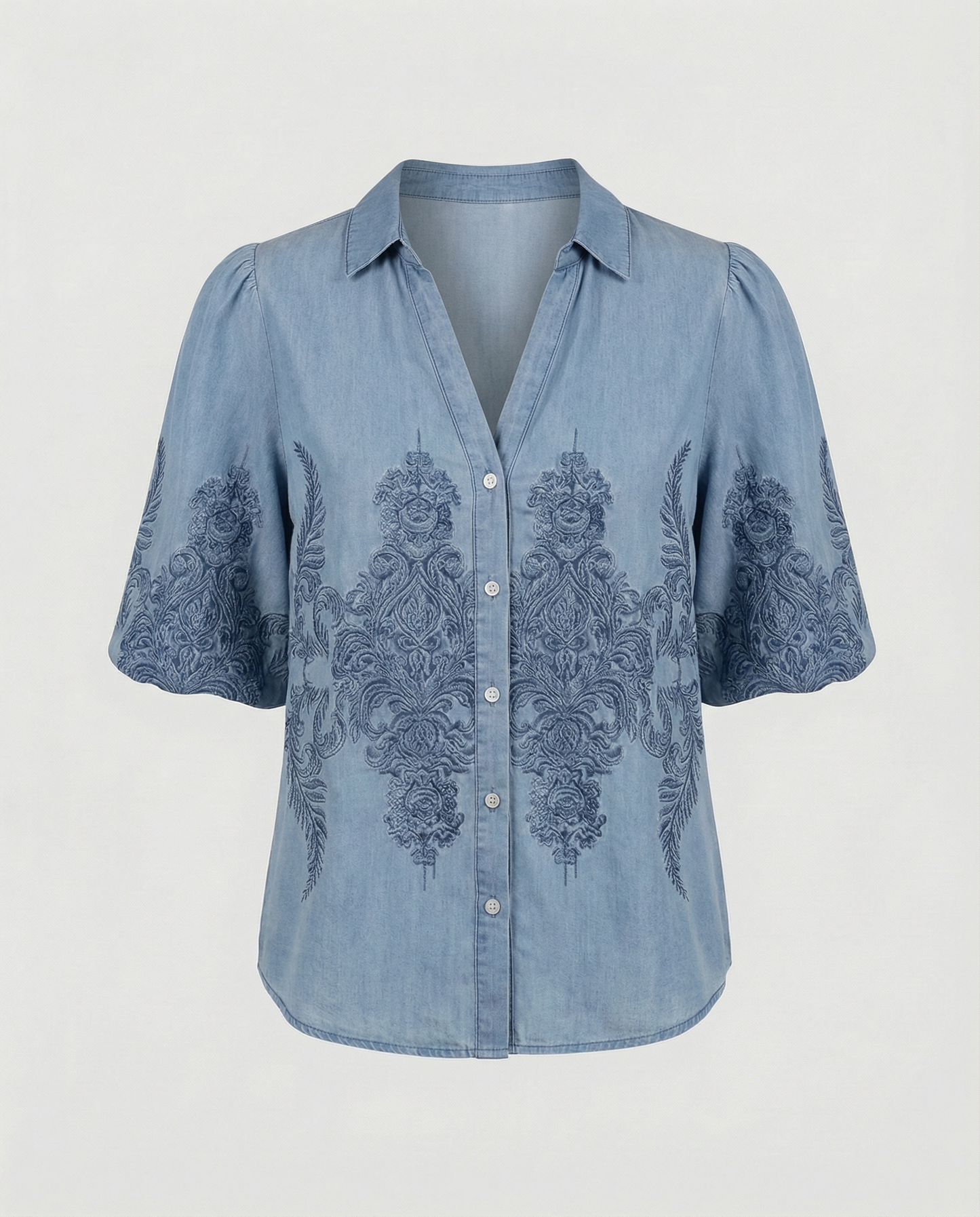 Blusa Donna Stile Boho Vestibilità Regular