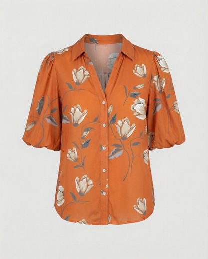 Blusa Donna Stile Boho Vestibilità Regular