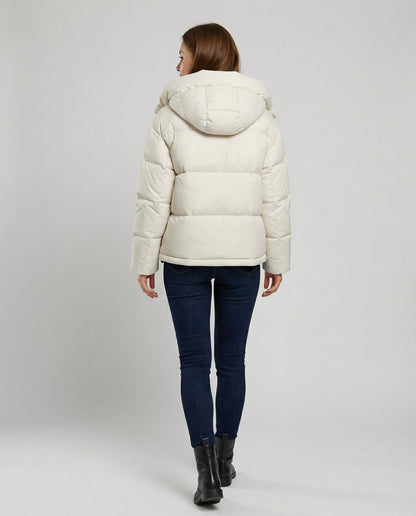 Piumino Donna Imbottitura Piuma Taglio Regular