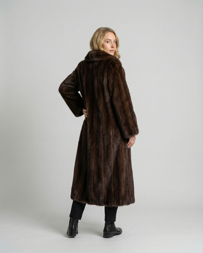 Cappotto Donna in Pelliccia Ecologica Stile Elegante Invernale