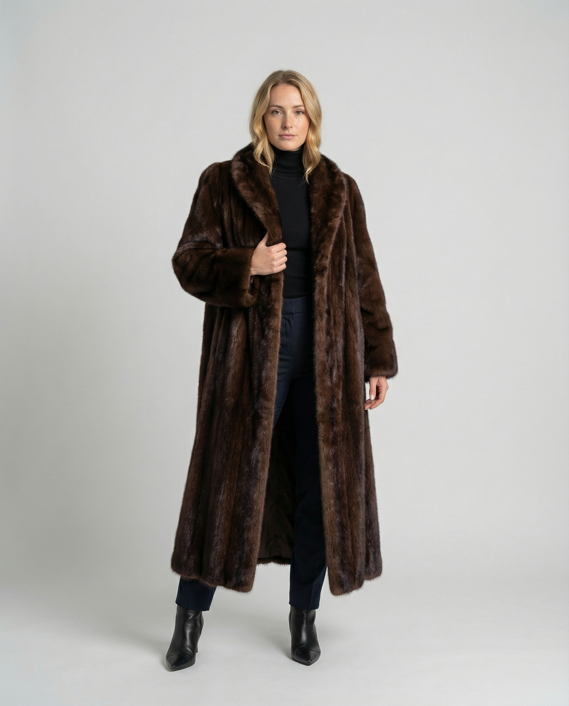 Cappotto Donna in Pelliccia Ecologica Stile Elegante Invernale - Brentozzi