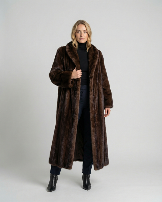 Cappotto Donna in Pelliccia Ecologica Stile Elegante Invernale - Brentozzi