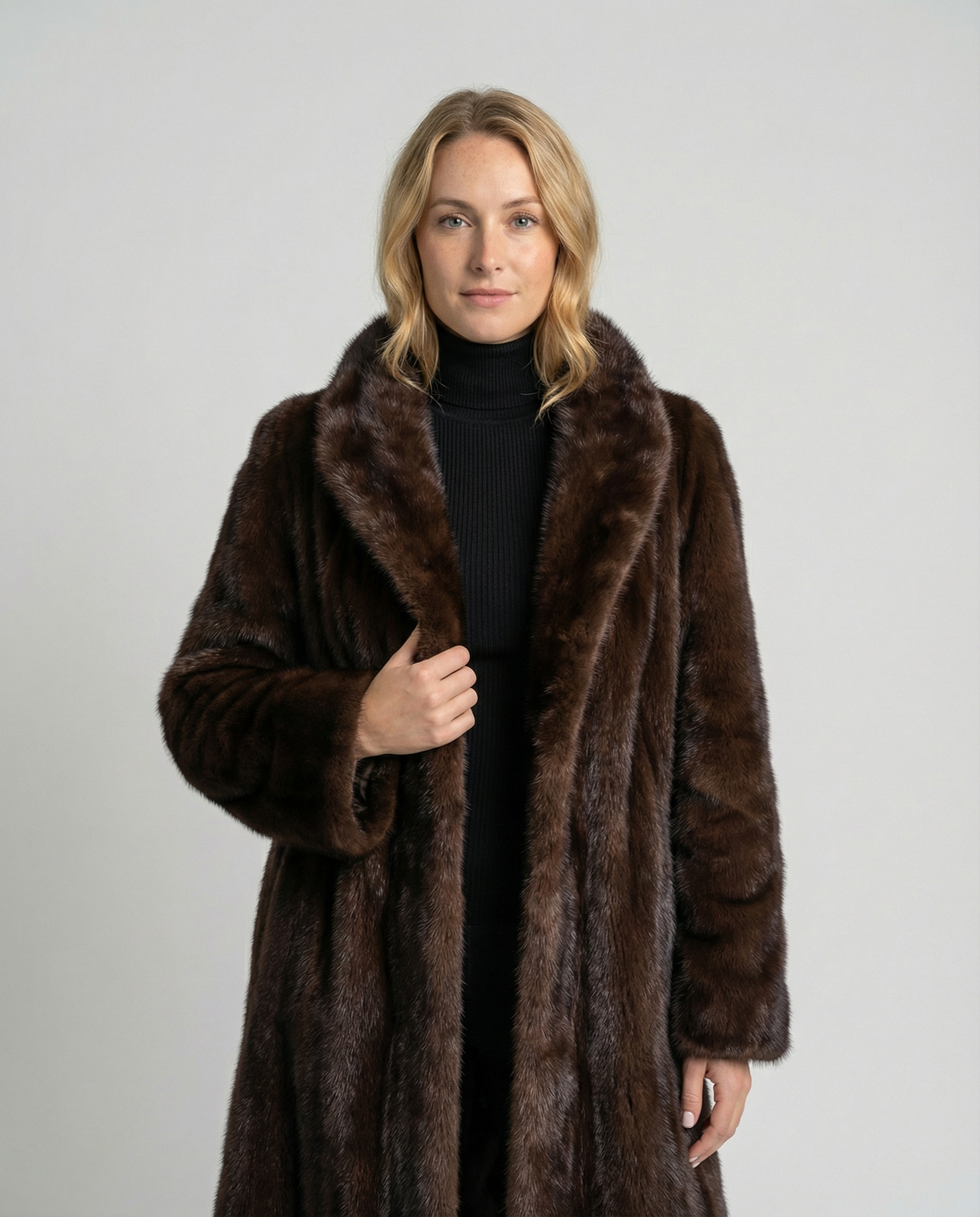 Cappotto Donna in Pelliccia Ecologica Stile Elegante Invernale