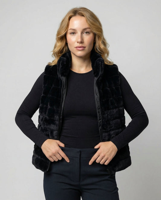 Gilet Donna in Ecopelliccia Imbottito - Brentozzi