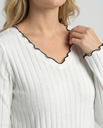 Pigiama Donna Set con Ruches Morbido
