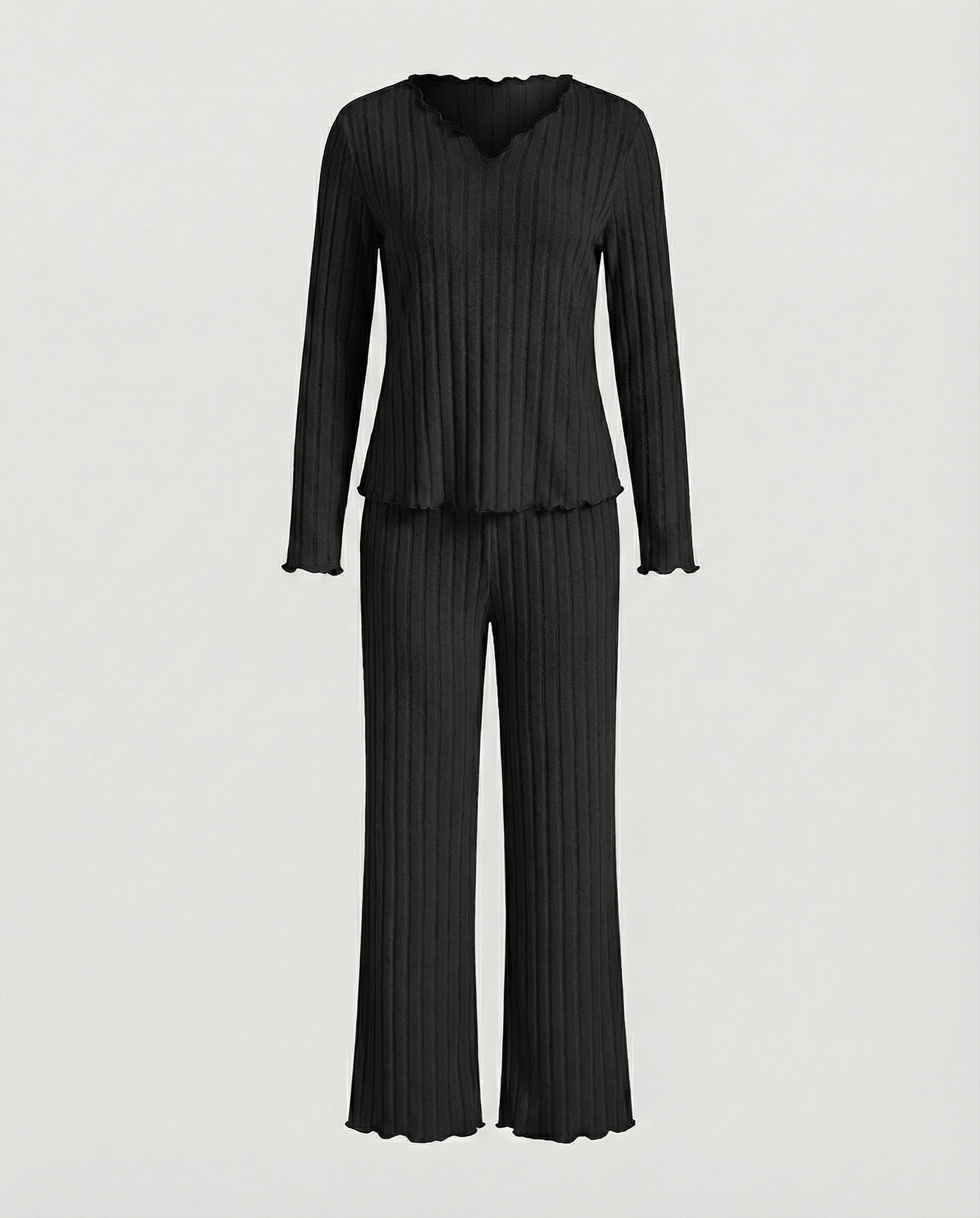 Pigiama Donna Set con Ruches Morbido