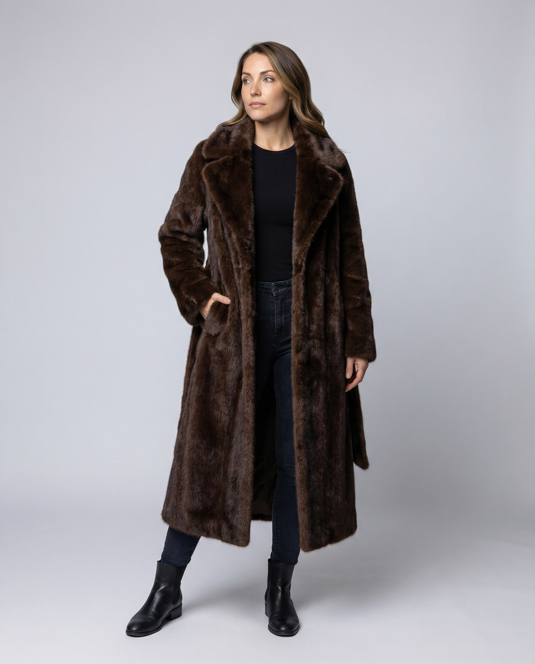 Cappotto Donna in Ecopelliccia Invernale Morbido - Brentozzi