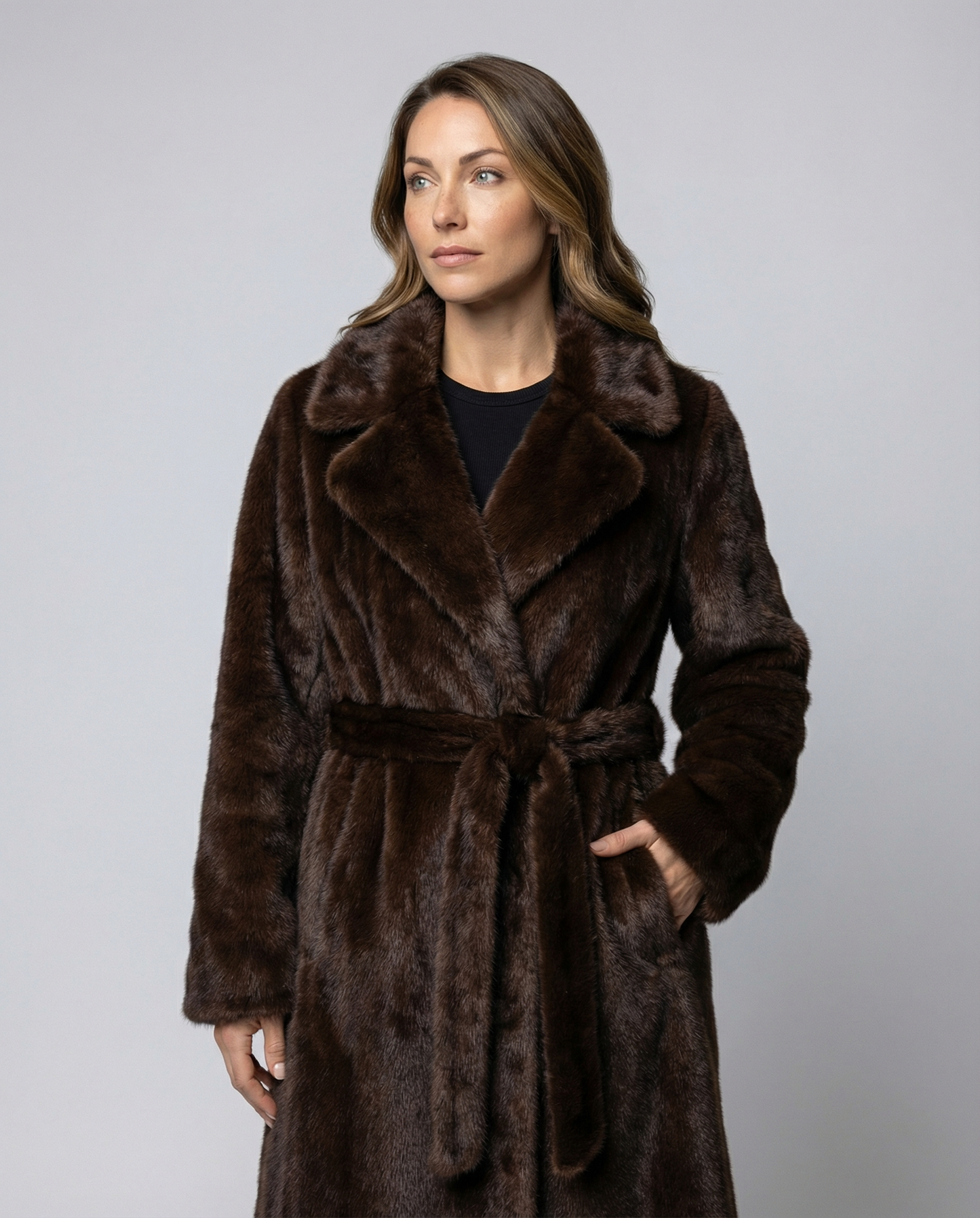 Cappotto Donna in Ecopelliccia Invernale Morbido