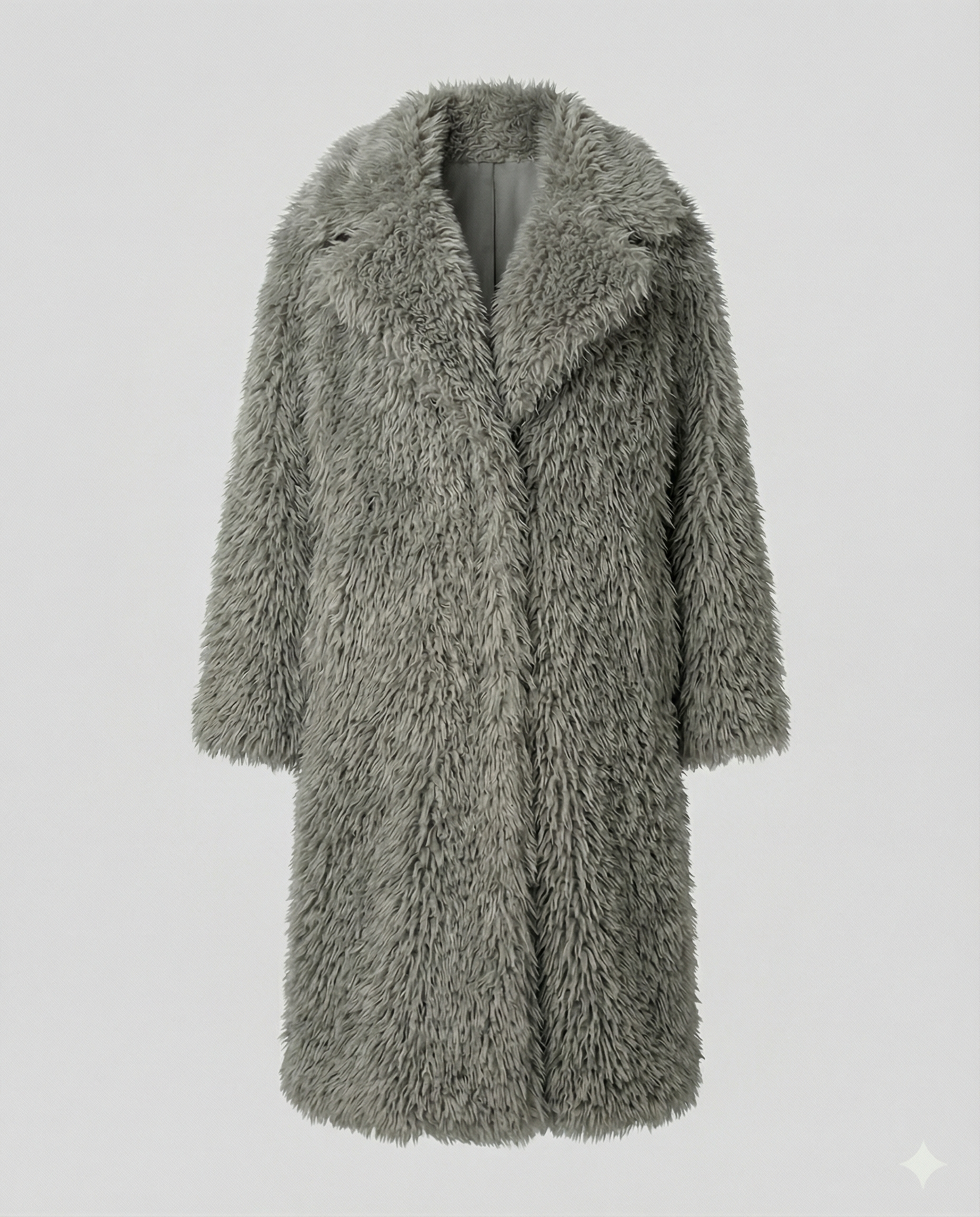 Cappotto Donna in Pelliccia Sintetica Lungo Invernale