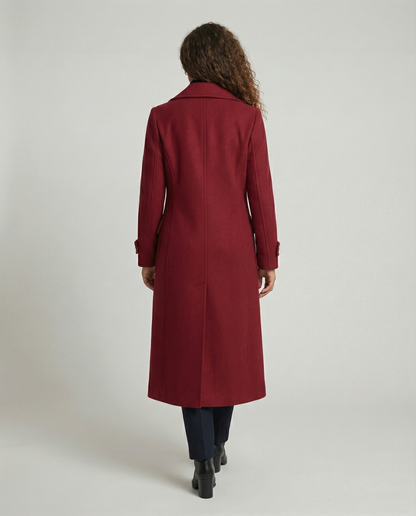 Cappotto Donna Lana Doppio Petto Elegante