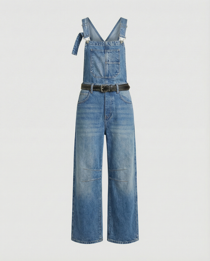 Salopette Denim Donna Taglio Largo