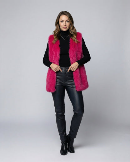 Gilet Donna in Ecopelliccia Morbido